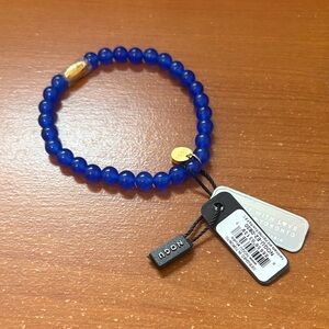 NOGU Toronto Pixiu Feng Shui Bracelet - Blue Agate & 18k Gold Plated - Authentic